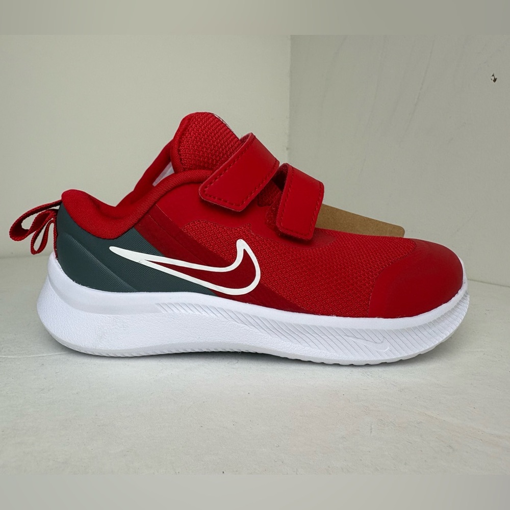 Nike Star Runner 3 (TDV) Red /Gray Toddler Boy's Sz 9